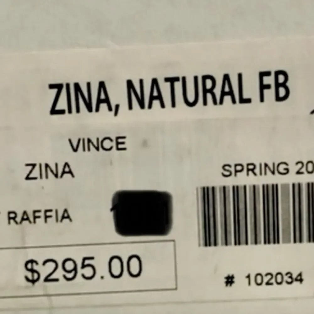 Vince Zina Platform Sneaker Size 8 Black Raffia Tweed Oxford/Derby Laced Wedged